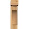 Ekena Millwork Westlake Block Rough Sawn Bracket w/ Offset Brace, Western Red Cedar, 6"W x 16"D x 24"H BKT0604X16X24WTL05RWR - alternate 4
